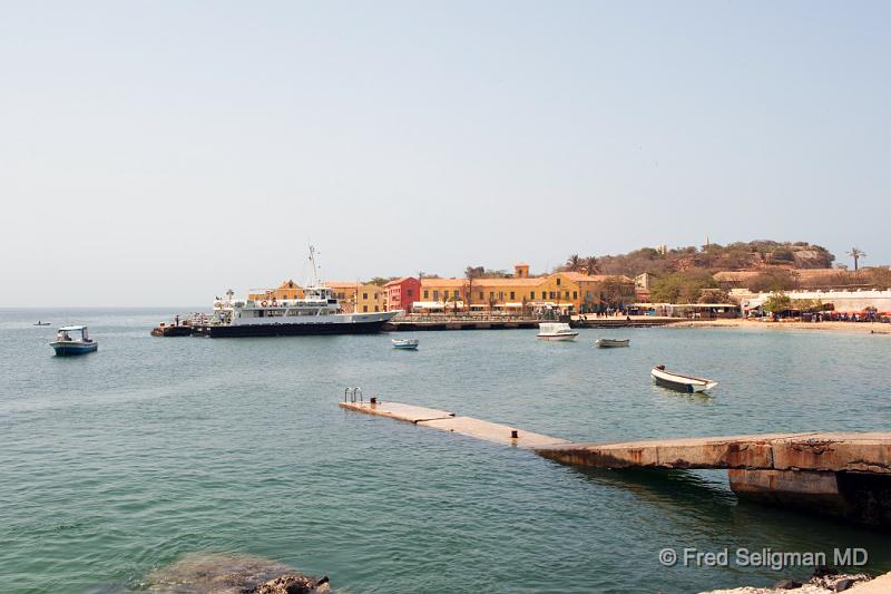 20090528_113321 D3 P2 P2.jpg - View of Ferry landing, Goree Island